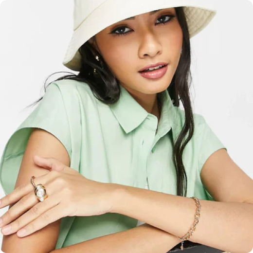 Sheer ribbed T-shirt